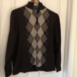 Marco Fiori Italian 100% wool quarter zip sweater